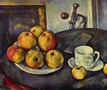 印象派の静物画 Painting - リンゴのある静物 2 ポール・セザンヌ